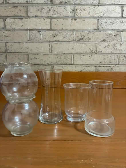 Photo of free Clear glass vases (Los Altos) #1