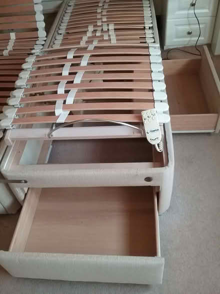 Photo of free Tempur king size bed frame with adjustable slats and drawer (Four Crosses SY22) #2