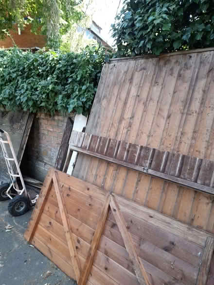 Photo of free Shed panels,wood and stacker trolley (Cowley OX4) #1