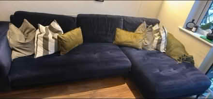 Photo of free Navy Made velvet sofa (Petts Wood, BR5) #1