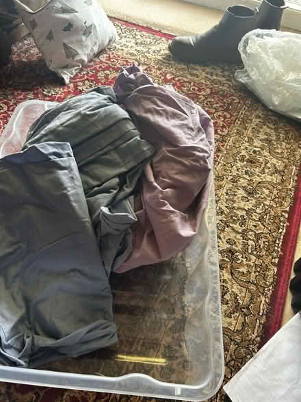 Photo of free 2 x double duvet covers / pillow cases / double sheets (Malvern Link WR14) #2