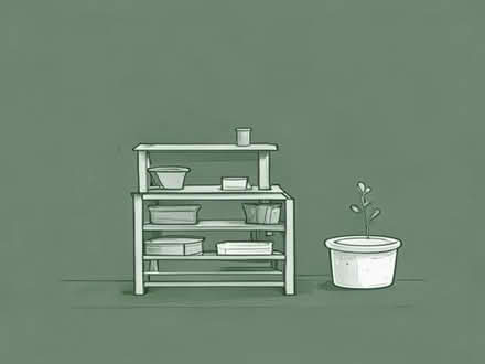 Photo of small items of wooden furniture, bookcase, small table etc (Bolney RH17) #1