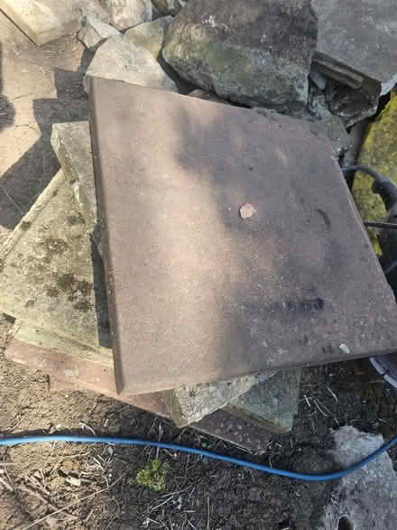 Photo of free Patio slabs x6 varying colous (Dinas Powys CF64) #1
