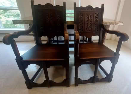 Photo of free Vintage Wood Dining Table Set (Arlington MA) #3