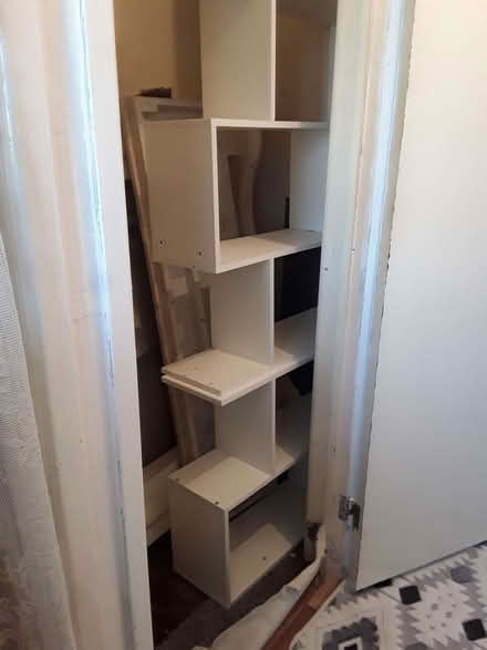 Photo of free White bookcase/storage rack (Blacon CH1) #1