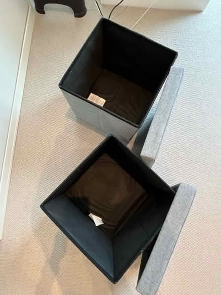 Photo of free 2 x cube ottoman with storage (Charlton SE7) #3