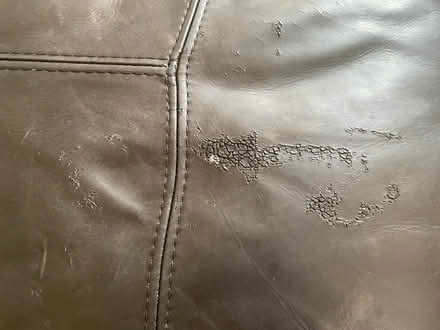 Photo of free Black leather sofa (Sherwood NG5) #3