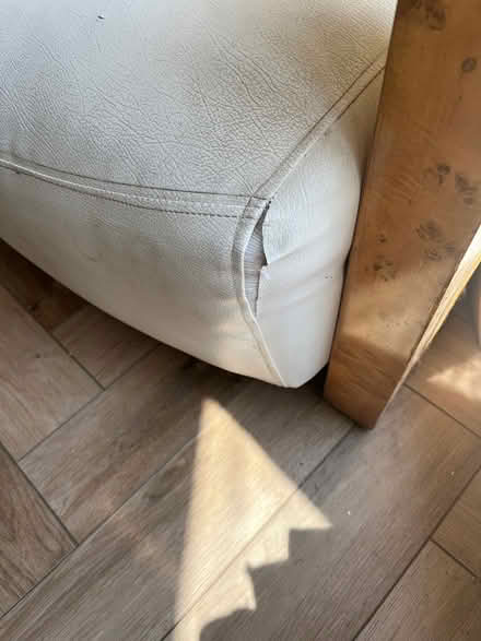 Photo of free Wooden and leather club chair (Bromley BR2) #3