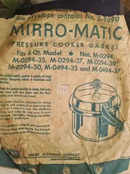 Photo of free 2 pressure-cooker gaskets (Hackney E8) #1