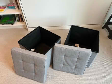 Photo of free 2 x cube ottoman with storage (Charlton SE7) #2