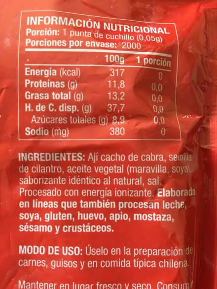 Photo of free Chilean Spices (Foster & California Ave) #2