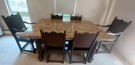 Photo of free Vintage Wood Dining Table Set (Arlington MA) #4