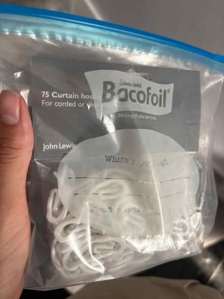 Photo of free 150 curtain hooks (Harrow HA2) #1