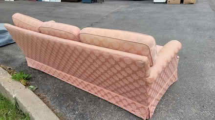 Photo of free Vintage pink damask sofa (Nepean) #2