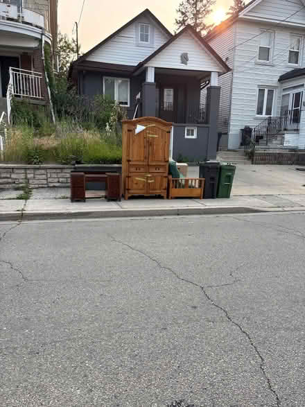 Photo of free Armoire and desk (Main/Danforth) #2