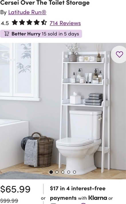 Photo of free Over the toilet storage shelf (North Berkeley/Kensington) #1