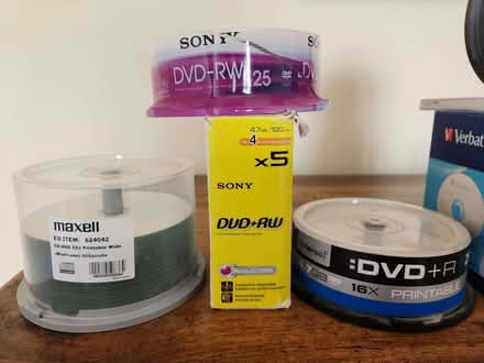 Photo of free New blank CDR, DVDRW, CD printable discs, cassettes. (Radbrook Green SY3) #2