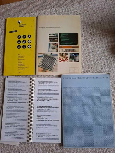 Photo of free Typography samples/books (Divinity Road OX4) #1