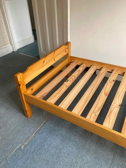 Photo of free Single bed frame. (Merton Park SW19) #3