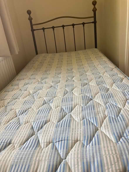 Photo of free Single bed with drawer base and metal headboard (High Shincliffe DH1) #1
