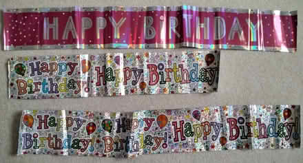 Photo of free Foil 'Happy Birthday' banners (Gyle EH12) #1