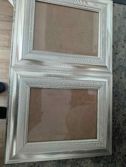 Photo of free 2 No wooden frames silver guilt 8x6 (Grangeway area NN10) #1