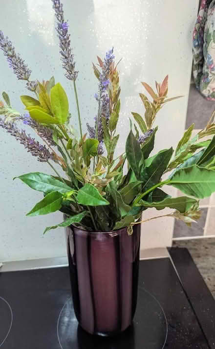 Photo of free Purple stripe hand blown vase (Grangeway area NN10) #1