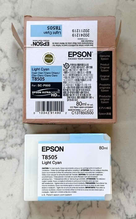 Photo of free Epson T8505 Lt Cyan ink cartridge (East Marden PO18) #1