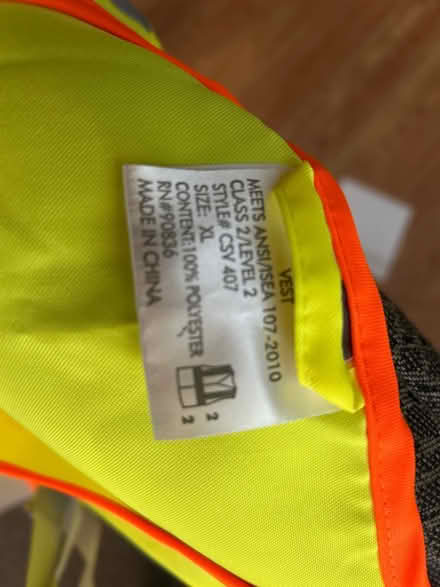 Photo of free Extra large safety vest (Marley) #2