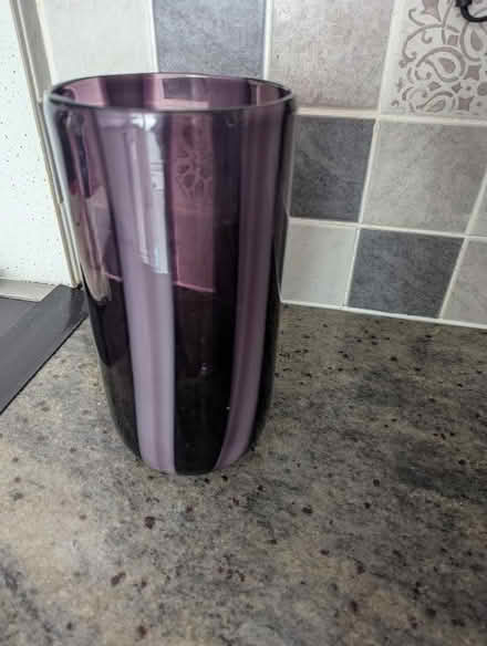 Photo of free Purple stripe hand blown vase (Grangeway area NN10) #2
