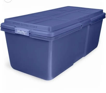 Photo of free Large plastic storage bins with lid (Piscataway near stadium) #1