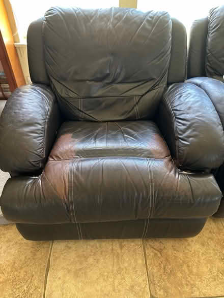 Photo of free Couch, loveseat, recliner (Upper Yucaipa) #3