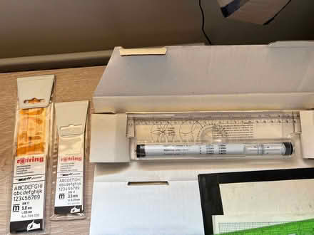 Photo of free Drawing pens and stencils (LU7 Marley Fields) #3