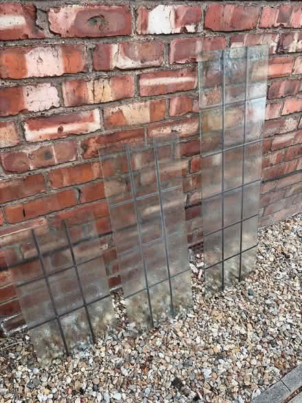 Photo of free 3 pieces of leaded obscured glass (Sale M33) #1
