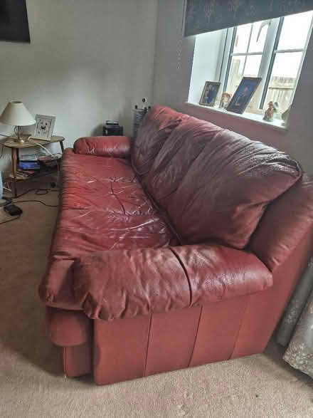 Photo of free Red Sofa (Plymstock PL9) #2