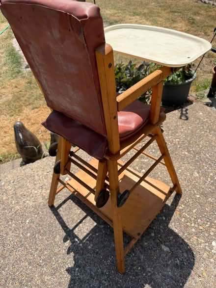 Photo of free Vintage wooden highchair (Shirley, Croydon CR0) #3