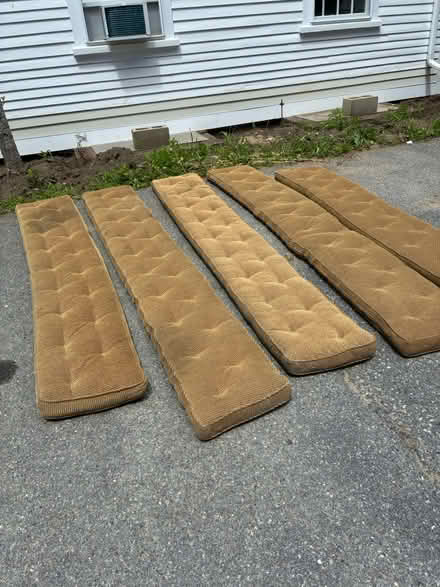 Photo of free Long bench cushions (Littleton MA) #4