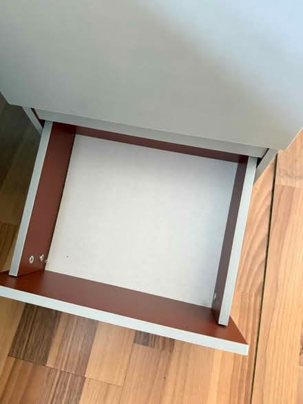 Photo of free Grey Bedside drawers (LE1) #2