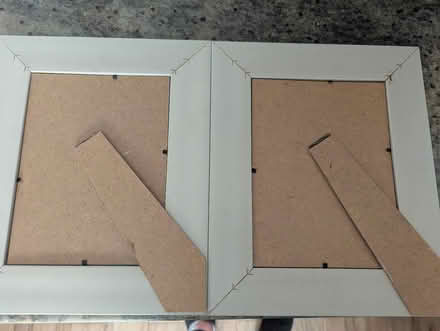 Photo of free 2 No wooden frames silver guilt 8x6 (Grangeway area NN10) #3
