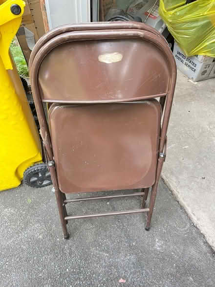 Photo of free Two folding chairs (Teaneck, NJ) #1