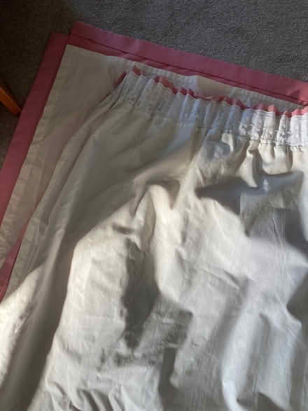 Photo of free Pink lined curtains (Bolton le Sands LA5) #2