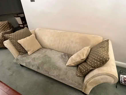 Photo of free Cream 3 seater sofa (Hazelhurst BL8) #2
