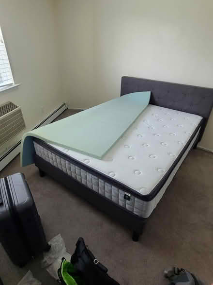 Photo of free Queen size mattress and frame (Kew Gardens) #1