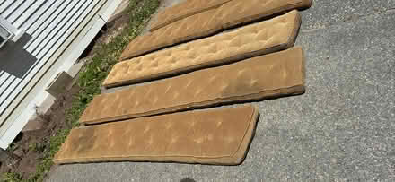 Photo of free Long bench cushions (Littleton MA) #1