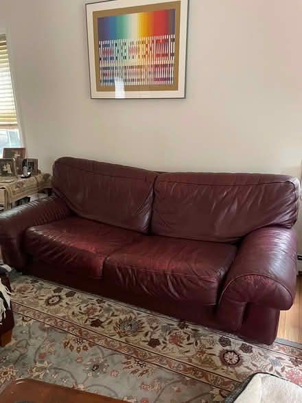 Photo of free Leather Sofa (21 Ripplewood Drive.) #1