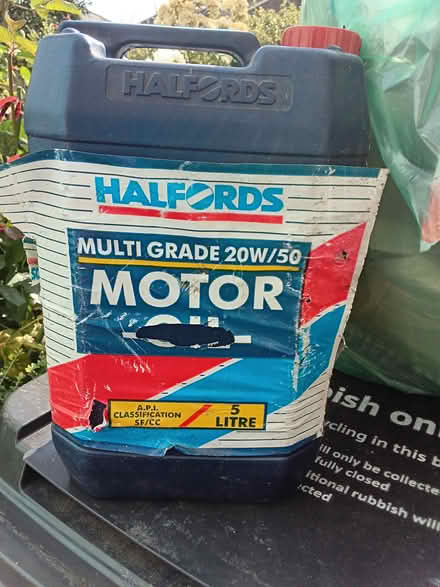 Photo of free 20W/50 motor oil, half a jug (Hackney E8) #1