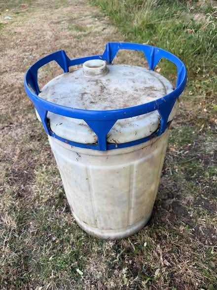 Photo of free Strong plastic barrel, no cap (Shirley, Croydon CR0) #1