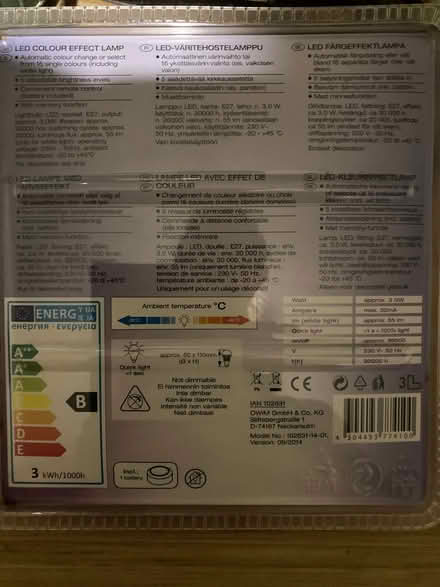 Photo of free Colour changing screw in lightbulb (Battersea SW11) #2