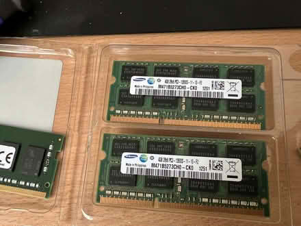 Photo of free 2 x 4GB Samsung DDR3 Laptop RAM (8GB total) (St Pauls Ward GU15) #1