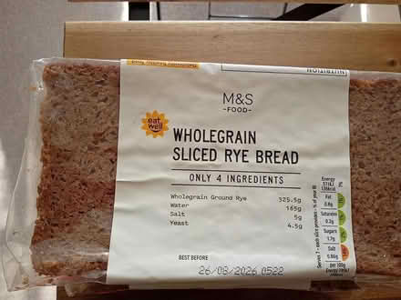 Photo of free 2 M&S Rye Bread (in date, unopened) (Brook Green W6) #1